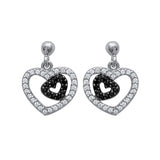 Heart in a Heart Earrings - Fifi Ange