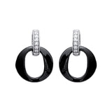 Black O Earrings - Fifi Ange