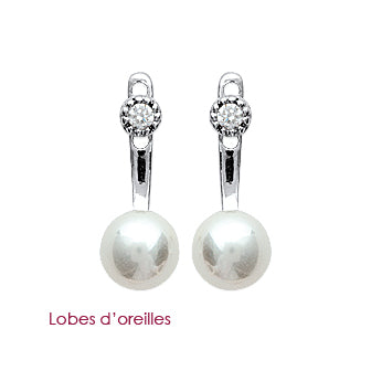 Pearls on a Slide Earrings - Fifi Ange
