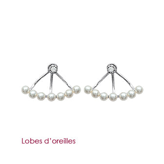 Swinging Pearls Earrings - Fifi Ange