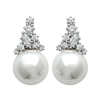 Bunch of Stones Pearl Earrings - Fifi Ange