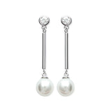 Drop Post Pearl Earrings - Fifi Ange