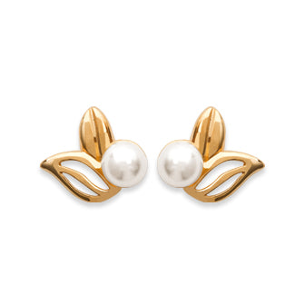 Pearl as Bird Earrings - Fifi Ange