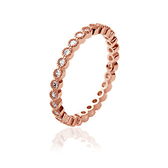 Simple Stones Rose Ring - Fifi Ange