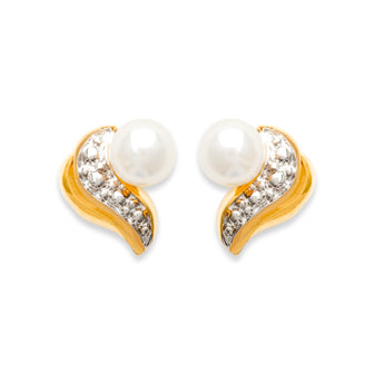 Papaya Pearl Earrings - Fifi Ange