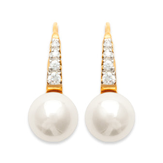 Closed Hook Pearl Earrings - Fifi Ange