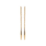 Long Gold Icicle Earrings - Fifi Ange