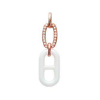 Different Links Pendant in White - Fifi Ange