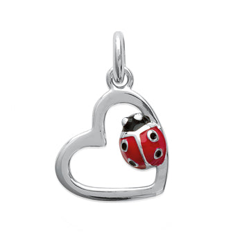 Ladybird in your Heart Pendant - Fifi Ange