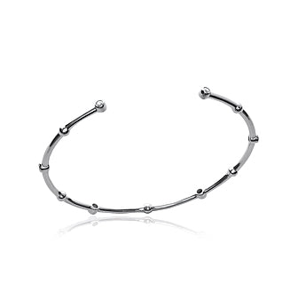 Dot Dash Silver Bracelet - Fifi Ange