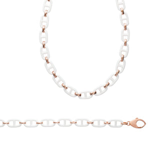 White and Rose Necklace - Fifi Ange