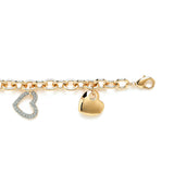 All Hearts Charm Bracelet detail