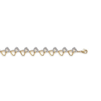Linked Hearts Bracelet - Fifi Ange