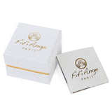 White Ceramic Link Earrings - Fifi Ange